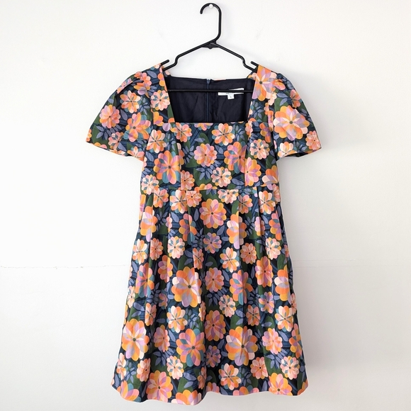 Birds of America Dresses & Skirts - Birds of North America's Colorful Floral Pleated Designer Babydoll Dress - Small